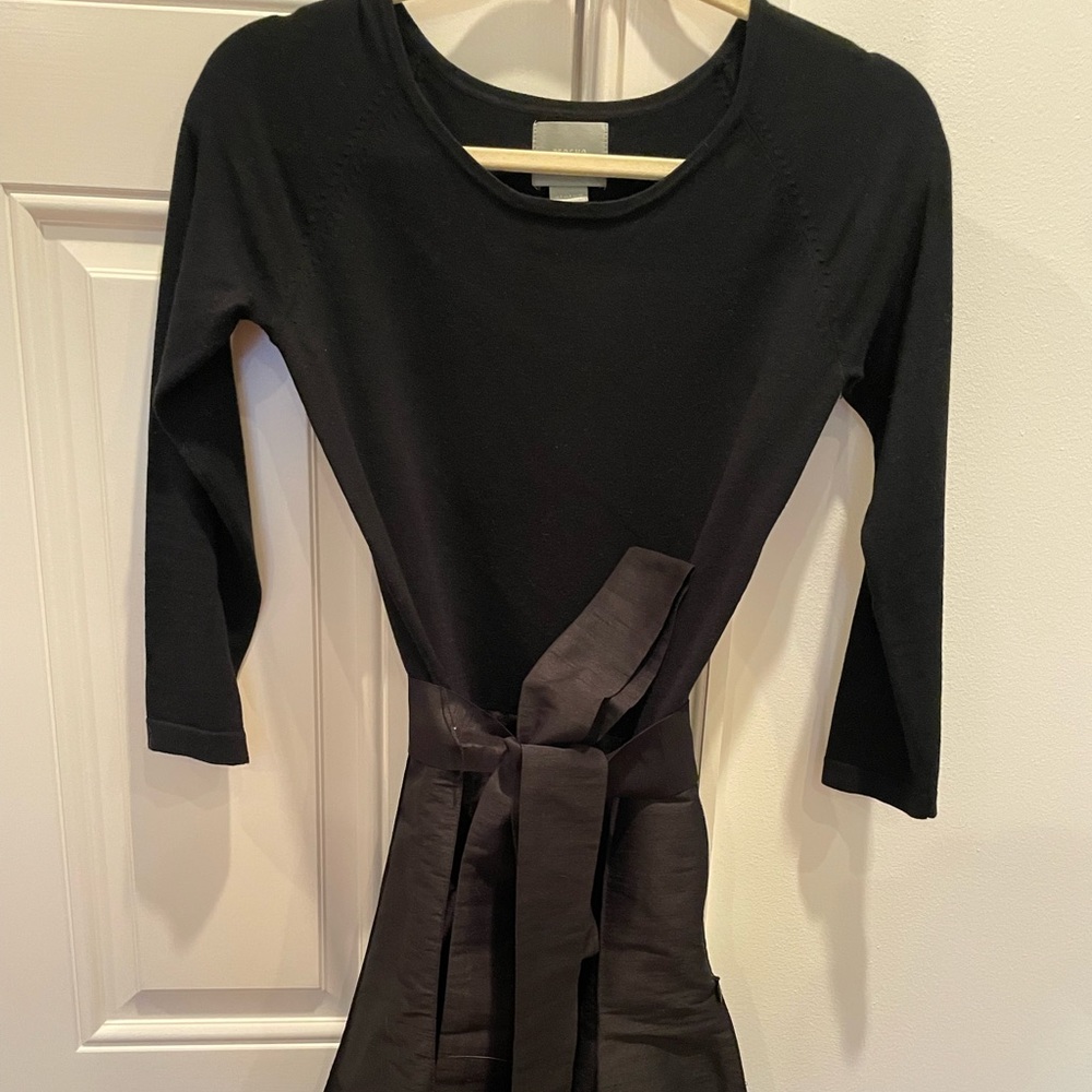 Maeve belted sweater dress